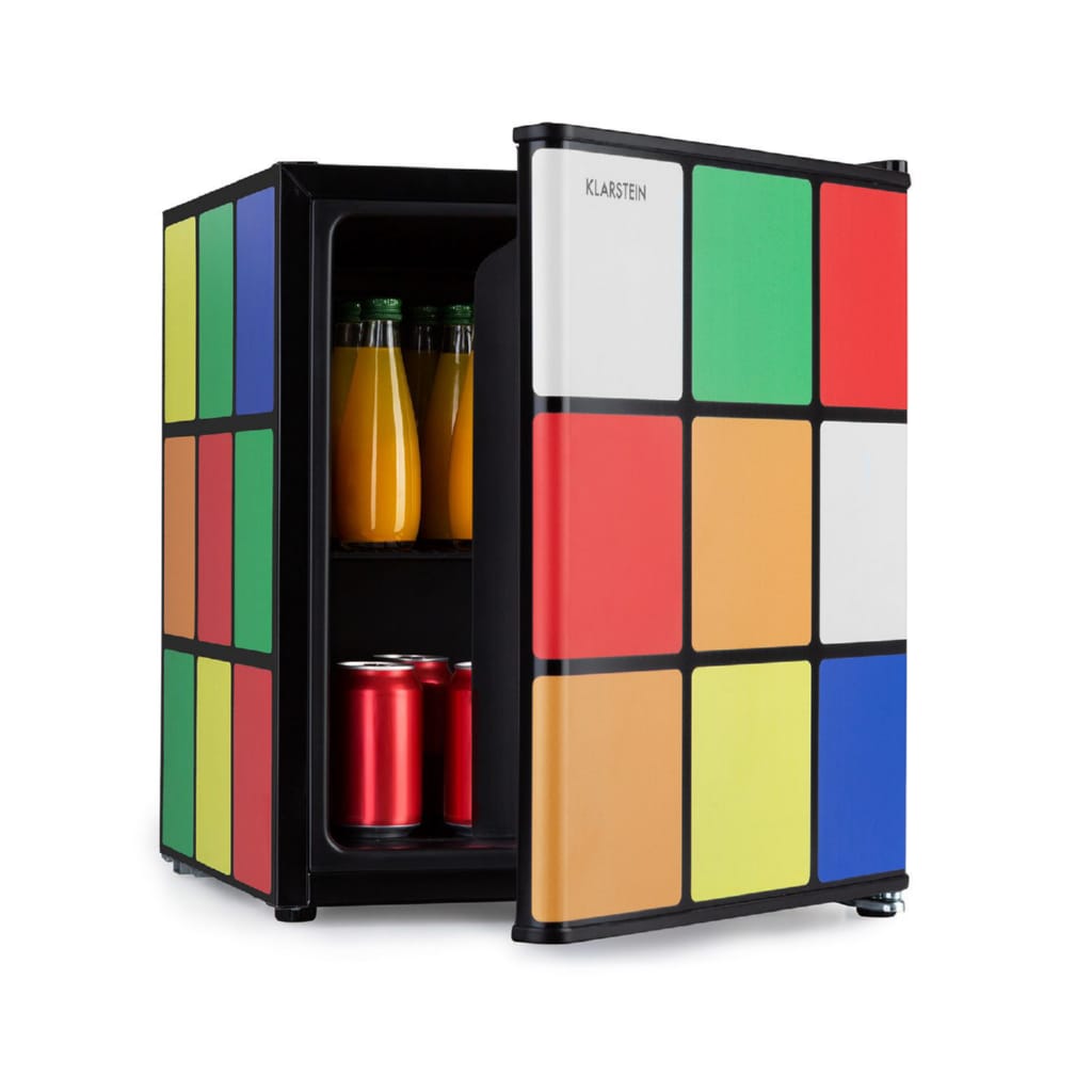 Klarstein Table Top Kühlschrank Solve, 51 cm hoch, 43 cm breit, Bier Hausbar Getränkekühlschrank Hotel Mini Fridge