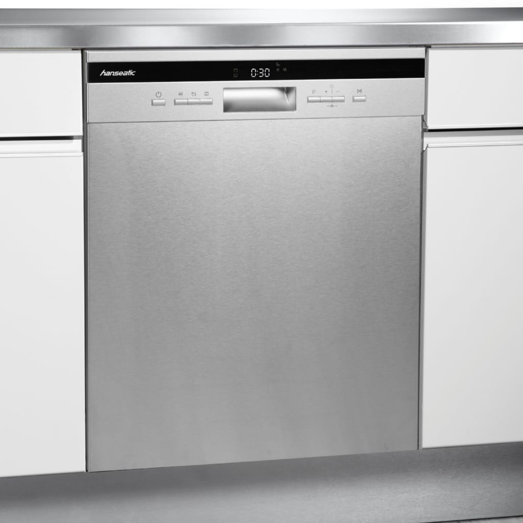 Hanseatic Unterbaugeschirrspüler HGU6082B14U7735ES, 14 Maßgedecke, mit automatischer Türöffnung, mit höhenverstellbarem Oberkorb