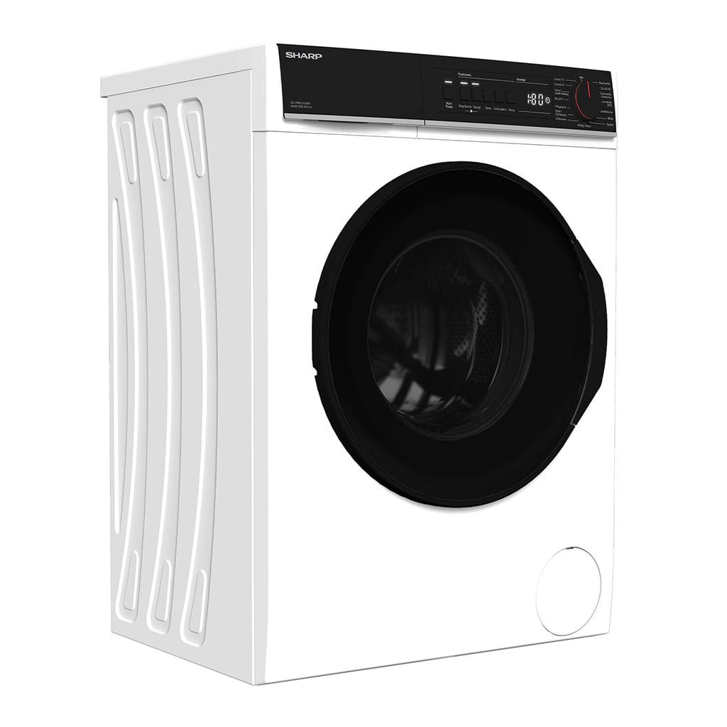 Sharp Waschmaschine ES-PRO612WA-DE, 6 kg, 1200 U/min, AllergySmart, AquaStop, Dampf, EcoLogic