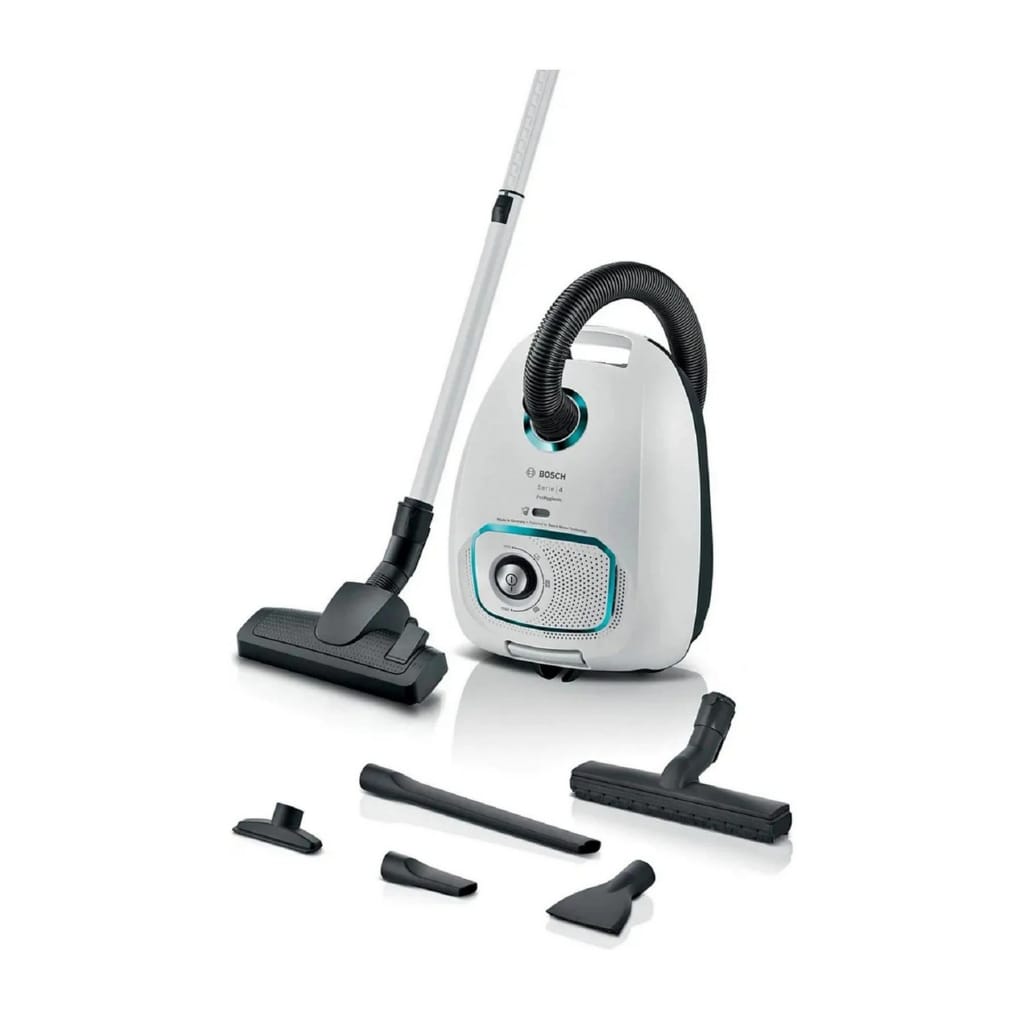 BOSCH Bodenstaubsauger Series 4 Bagged vacuum cleaner ProHygienic, 600 W, Beutel, Kabel Staubsauger Beutel Weiß