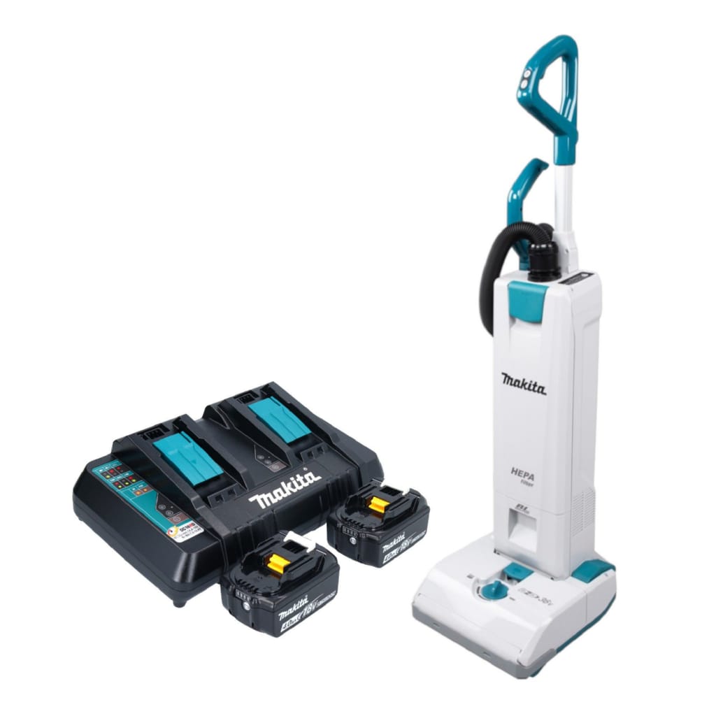 Makita Akku-Handstaubsauger DVC 560 PM2 36 V (2x 18 V) 5 l + 2x Akku 4,0 Ah + Ladegerät