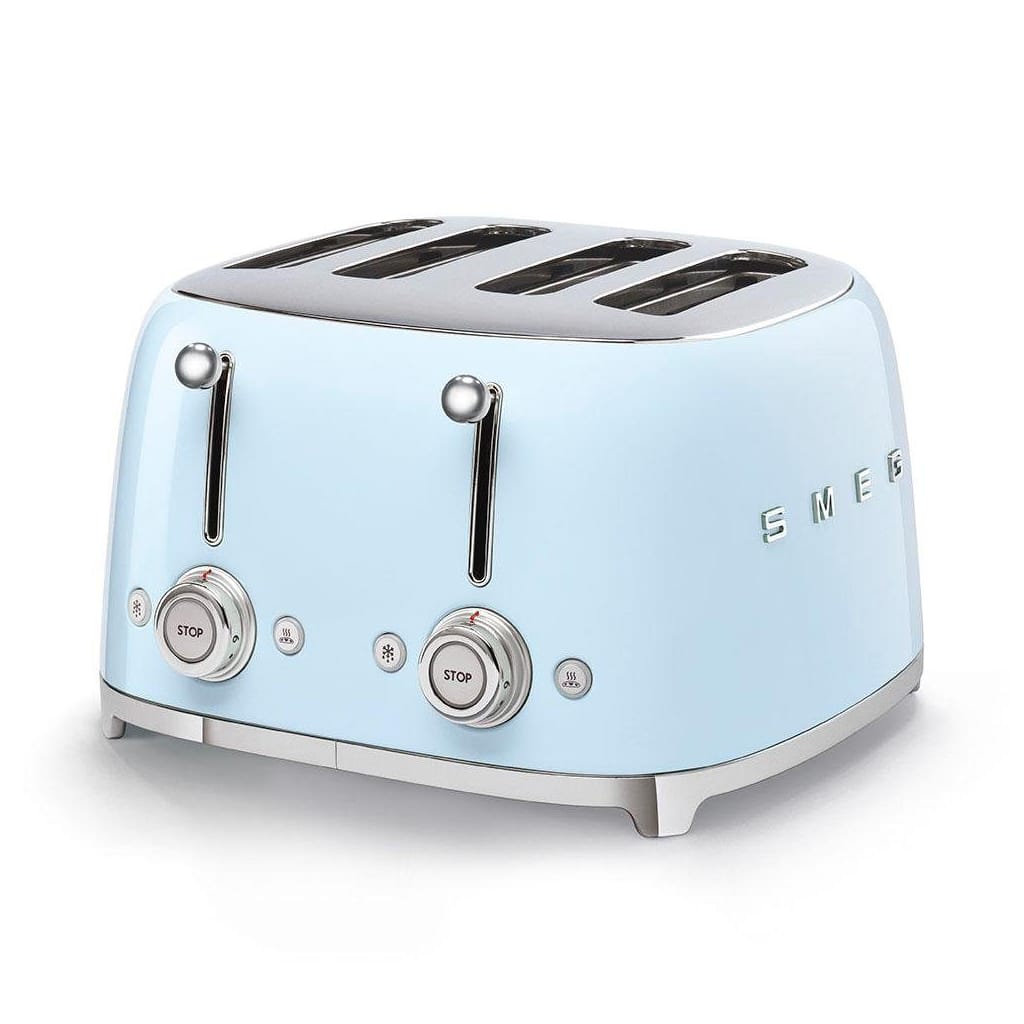 Smeg Toaster TSF03PBEU, 4 kurze Schlitze, 3000 W