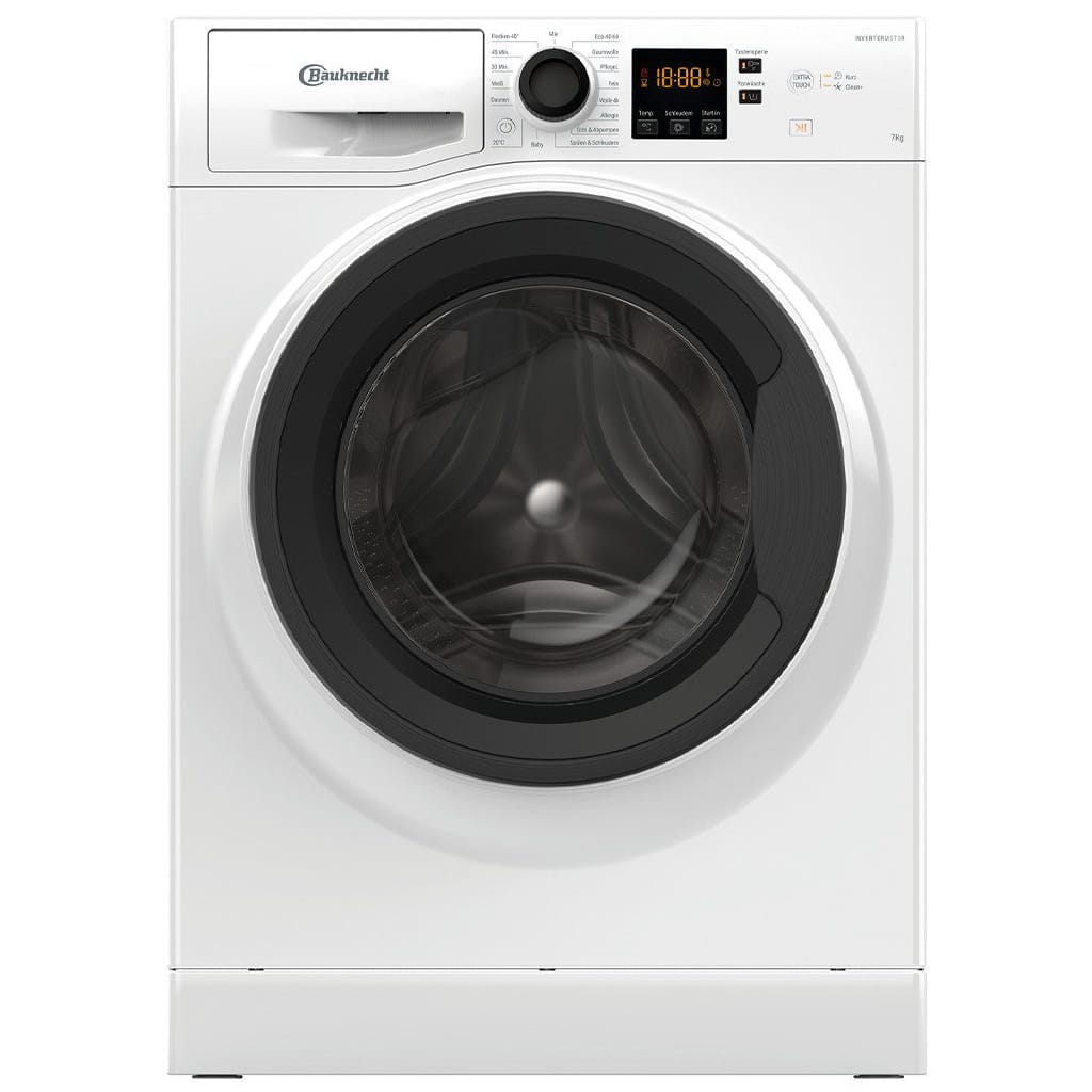 BAUKNECHT Waschmaschine WM BK 7A2JGS, 7 kg, 1400 U/min, Flecken 40°, Mehrfachwasserschutz+, Anti-Allergie-Programm