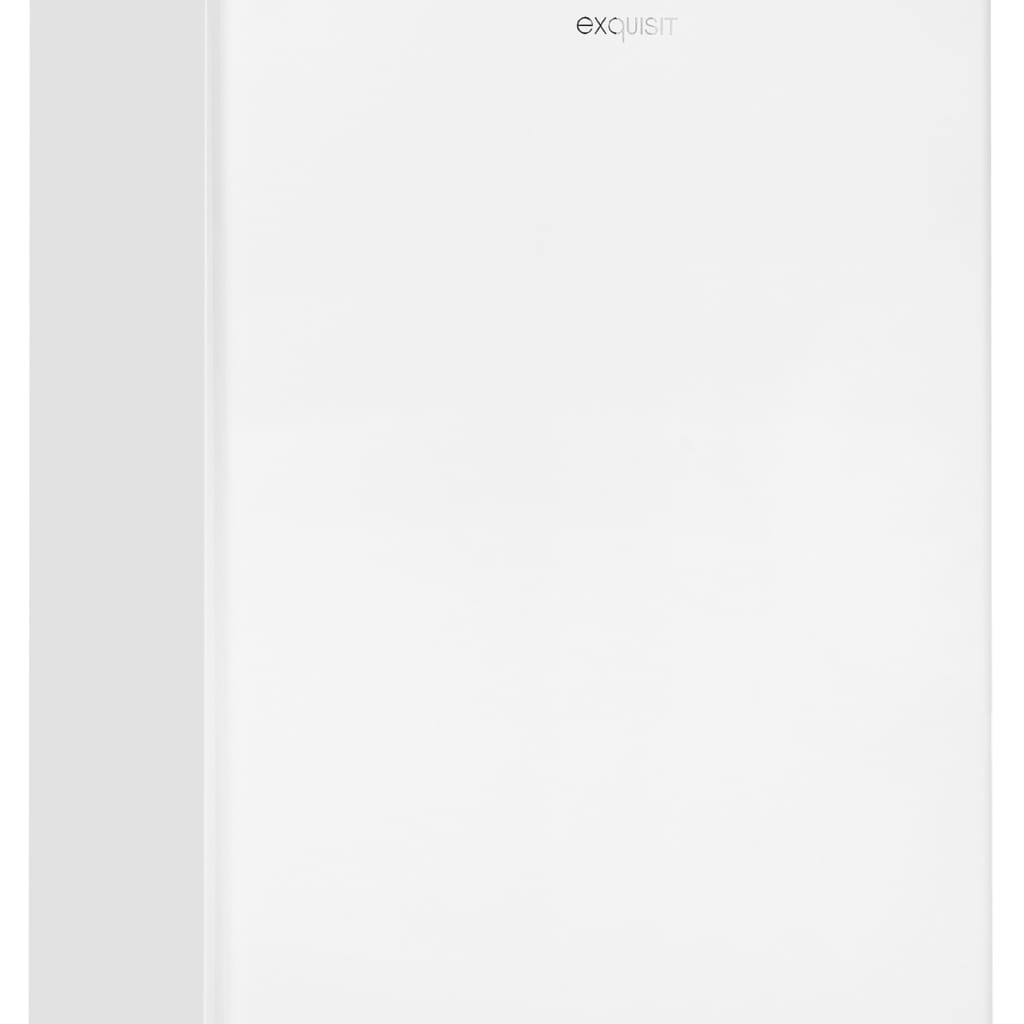 exquisit Kühlschrank KS16-4-E-040E weiss, 85,5 cm hoch, 55 cm breit, Flexibler 109 L Kühl-Gefrier-Kombi: stufenlos regulierbar & kompakt