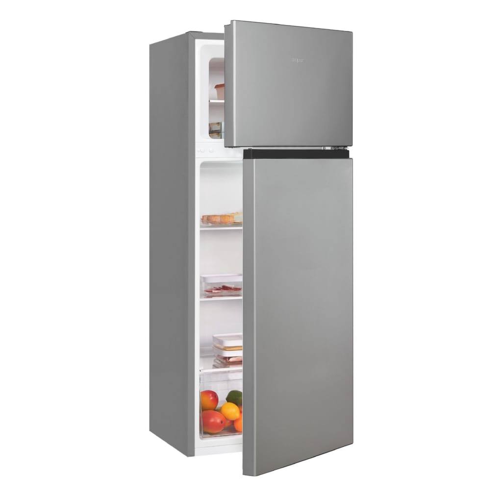 exquisit Kühl-/Gefrierkombination KGC270-45-011E, 143.5 cm hoch, 55 cm breit, 4*-Gefrieren, LED-Innenbeleuchtung, Wechselbarer Türanschlag