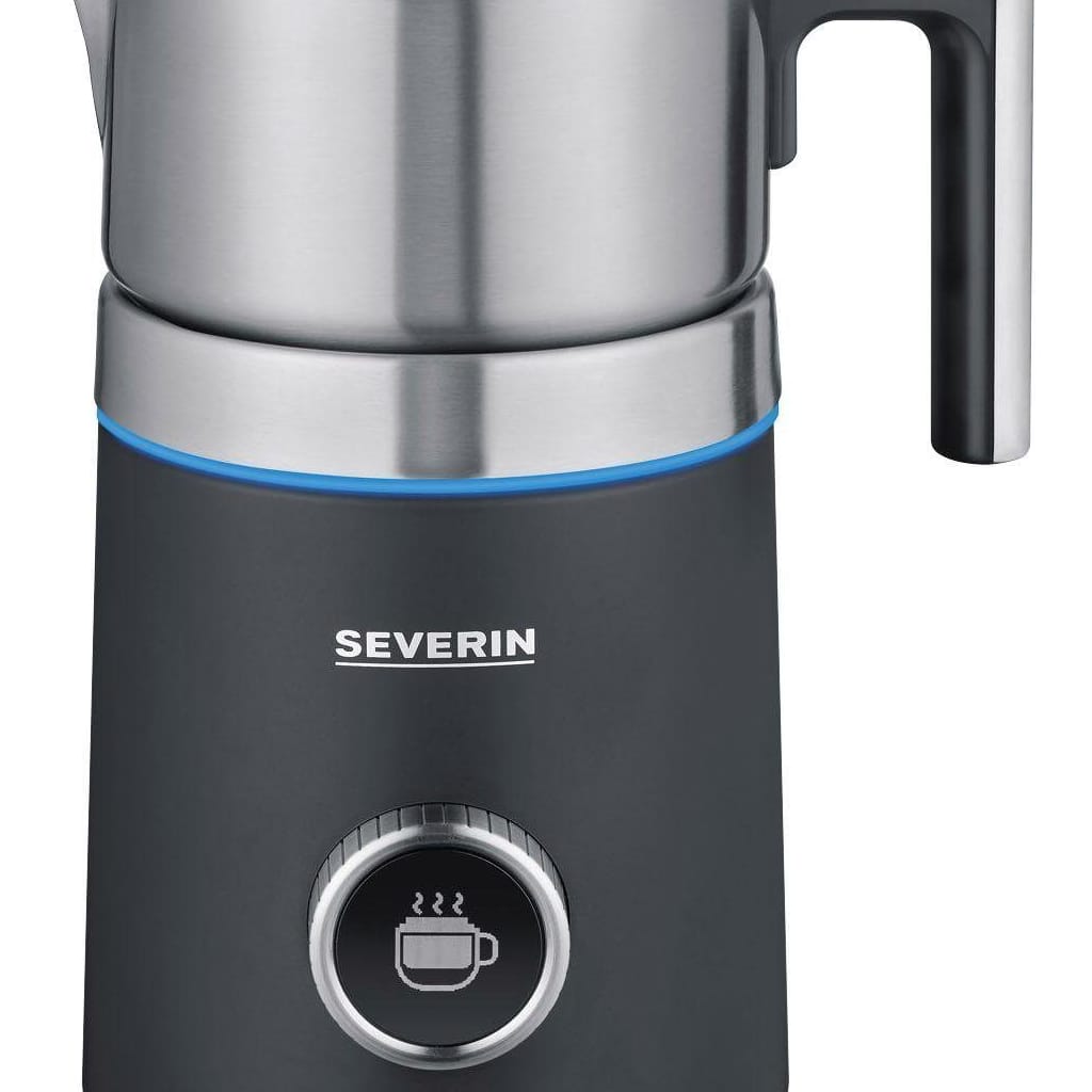 Severin Milchaufschäumer SM 3587 Spuma 700 Plus, 500 W, 13 Programme, komfortable Bedienung, stilvoller 360° LED-Lichtring