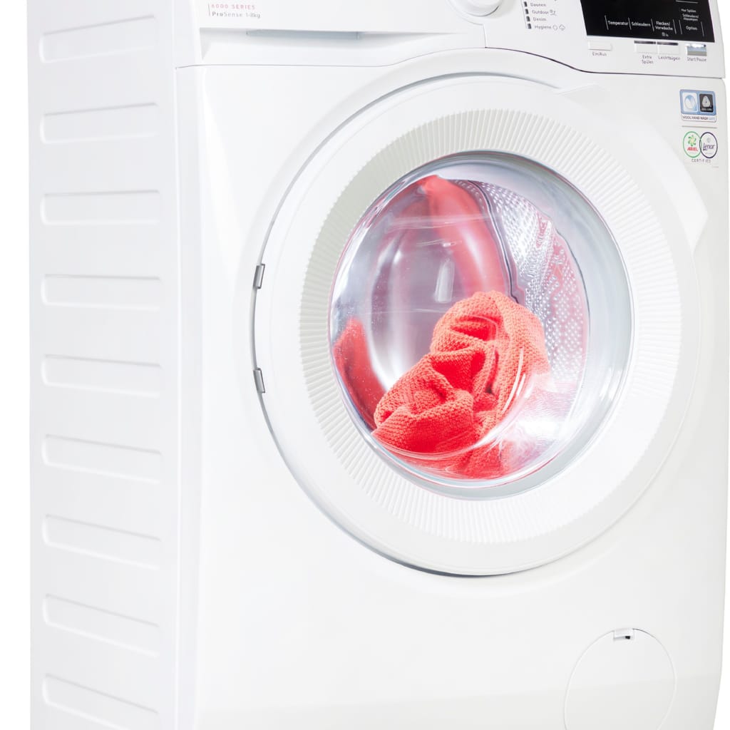 AEG Waschmaschine 6000 ProSense® LR6A668, 8 kg, 1600 U/min, Hygiene-Programm mit Dampf: Entfernt zuverlässig Viren und Bakterien