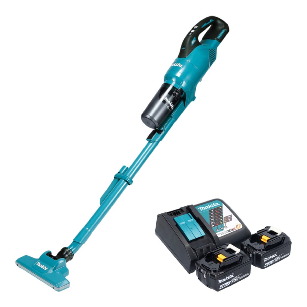 Makita Akku-Handstaubsauger DCL 286 FRM2 Akku Staubsauger 18 V 0,25 l + 2x Akku 4,0 Ah + Ladegerät