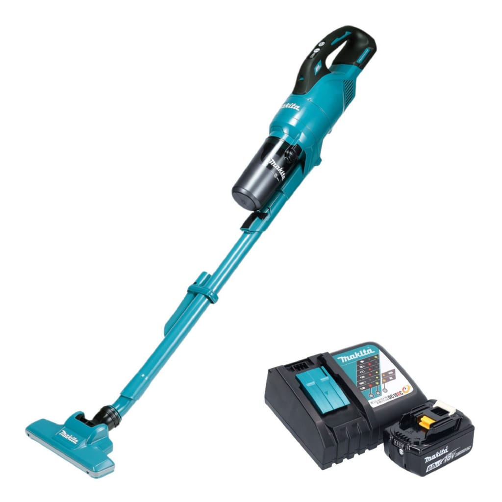 Makita Akku-Handstaubsauger DCL 286 FRG Akku Staubsauger 18 V 0,25 l + 1x Akku 6,0 Ah + Ladegerät