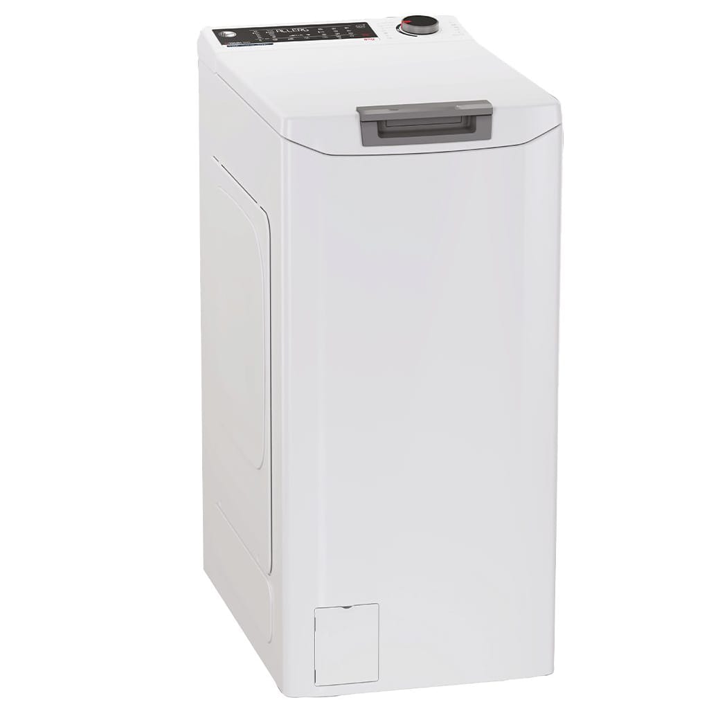 Hoover Waschmaschine Toplader THOS486TM4-S, 8 kg, 1400 U/min, Nachlegefunktion, Startzeitvorwahl, Wi-Fi & Bluetooth, Gentle Touch
