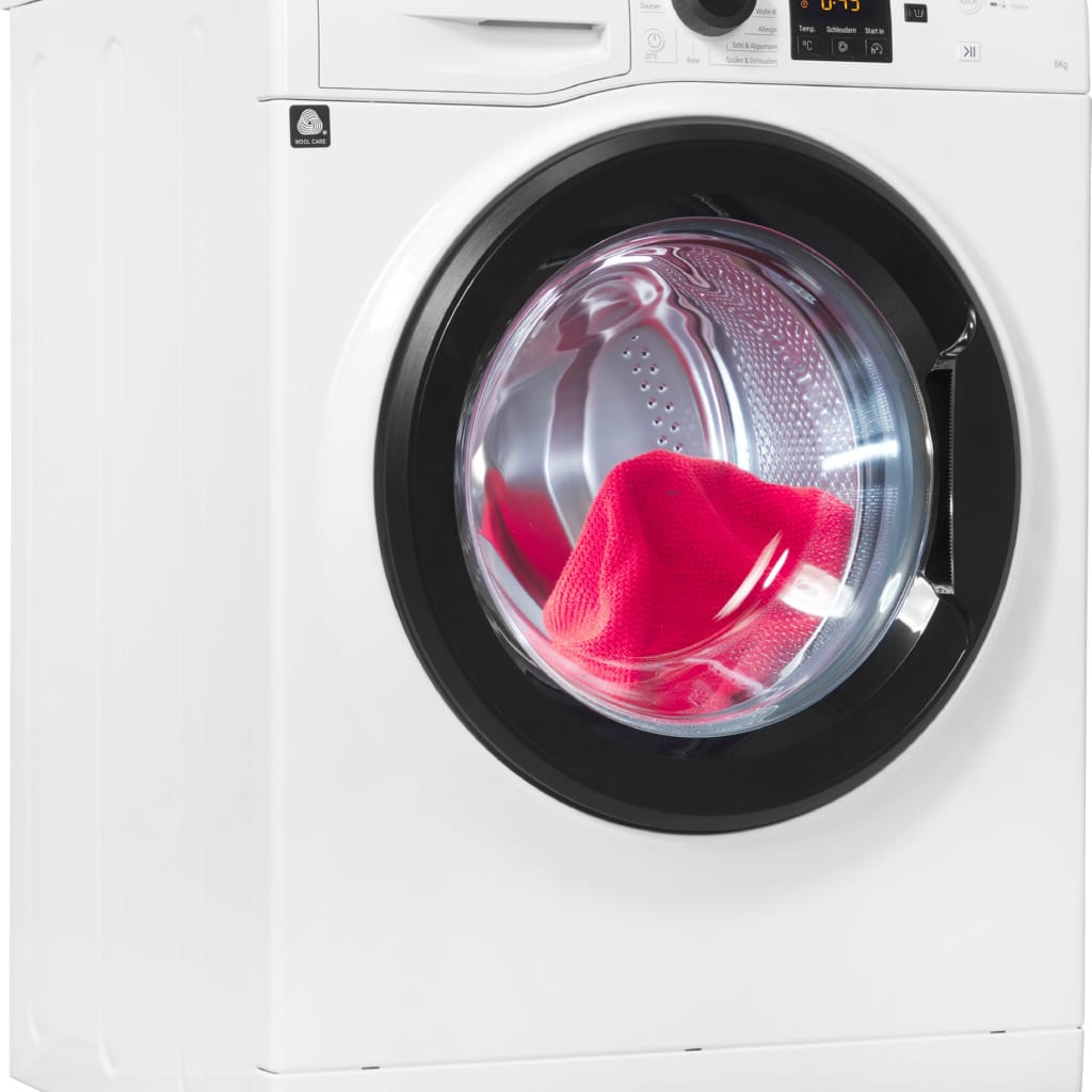 BAUKNECHT Waschmaschine Super Eco 845 A, 8 kg, 1400 U/min, Kurz 45‘ – saubere Wäsche bei voller Beladung in nur 45 Minuten
