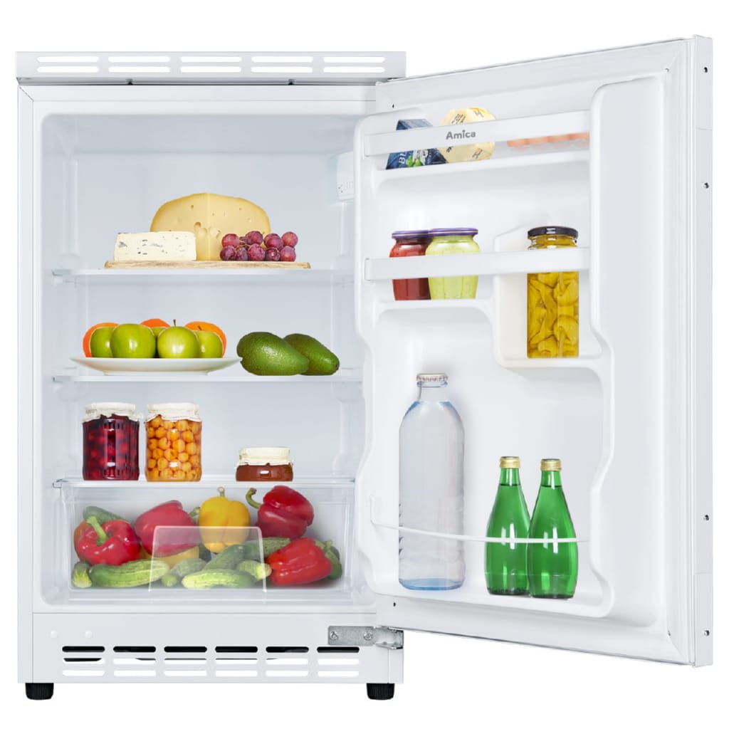 Amica Einbaukühlschrank UVKSD 351 961, 81,5 cm hoch, 49,5 cm breit, Übersichtlich, sicher, passend – dein Kühlschrank fürs Zuhause