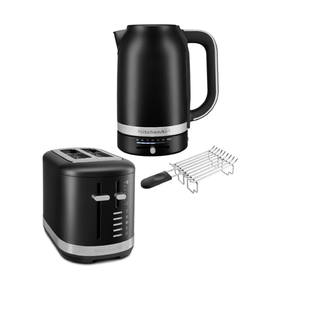 KitchenAid Toaster Set Wasserkocher 5KEK1701, Toaster 5KMT2109 + Brötchenaufsatz