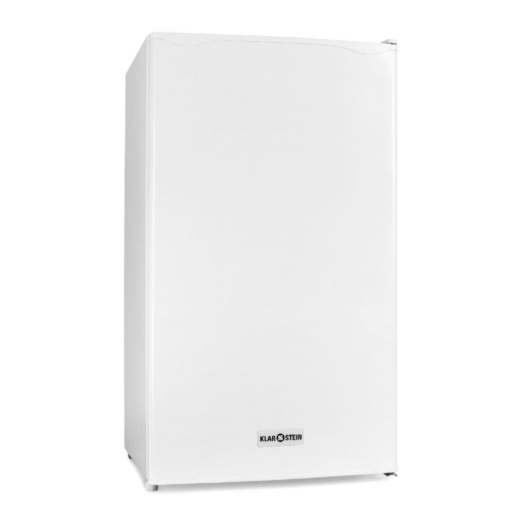 Klarstein Getränkekühlschrank 90L1-WH, 86 cm hoch, 47 cm breit, Kühl-Gefrierschrank Mini Fridge Haus Getränkekühlschrank