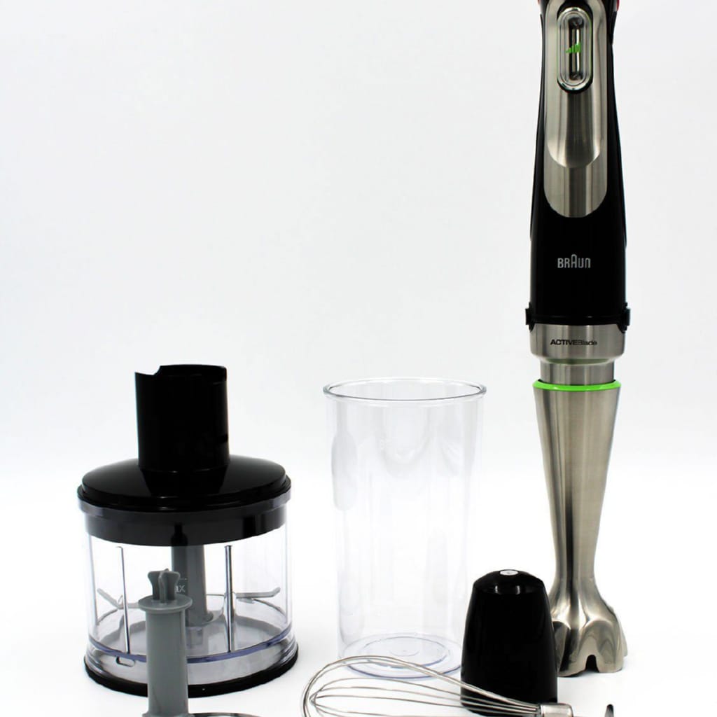 Braun Stabmixer MQ 9138XI MultiQuick 9 Stabmixer-Set mit Kaffee-/Gewürzmühlen-Zubehör