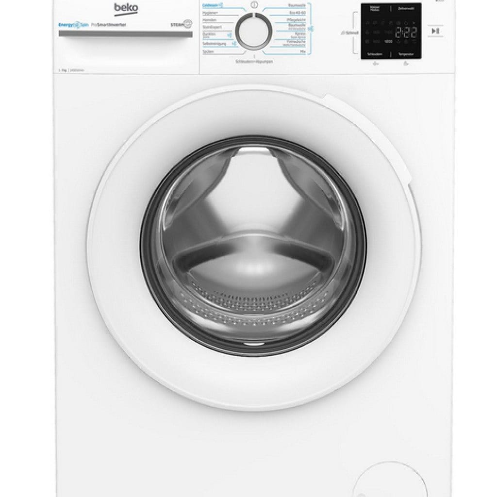 BEKO Waschmaschine BM3WFU3741W, 7 kg, 1400 U/min, EnergySpin‑Technologie – spart Energie außerhalb des Eco‑Programms