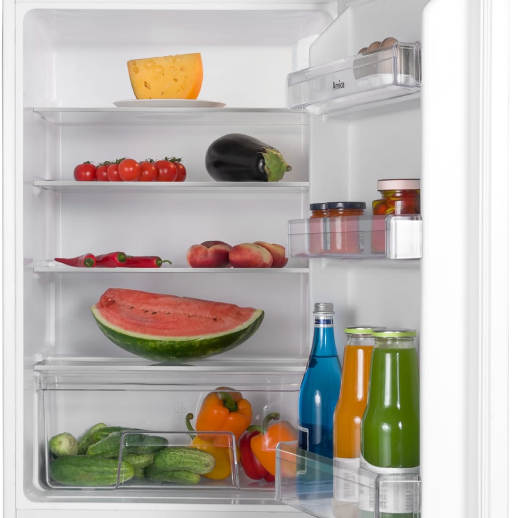 Amica Einbaukühlschrank EVKSS 353 900, 87,1 cm hoch, 54 cm breit, Ruhig, übersichtlich, passend – dein Kühlschrank für jeden Alltag