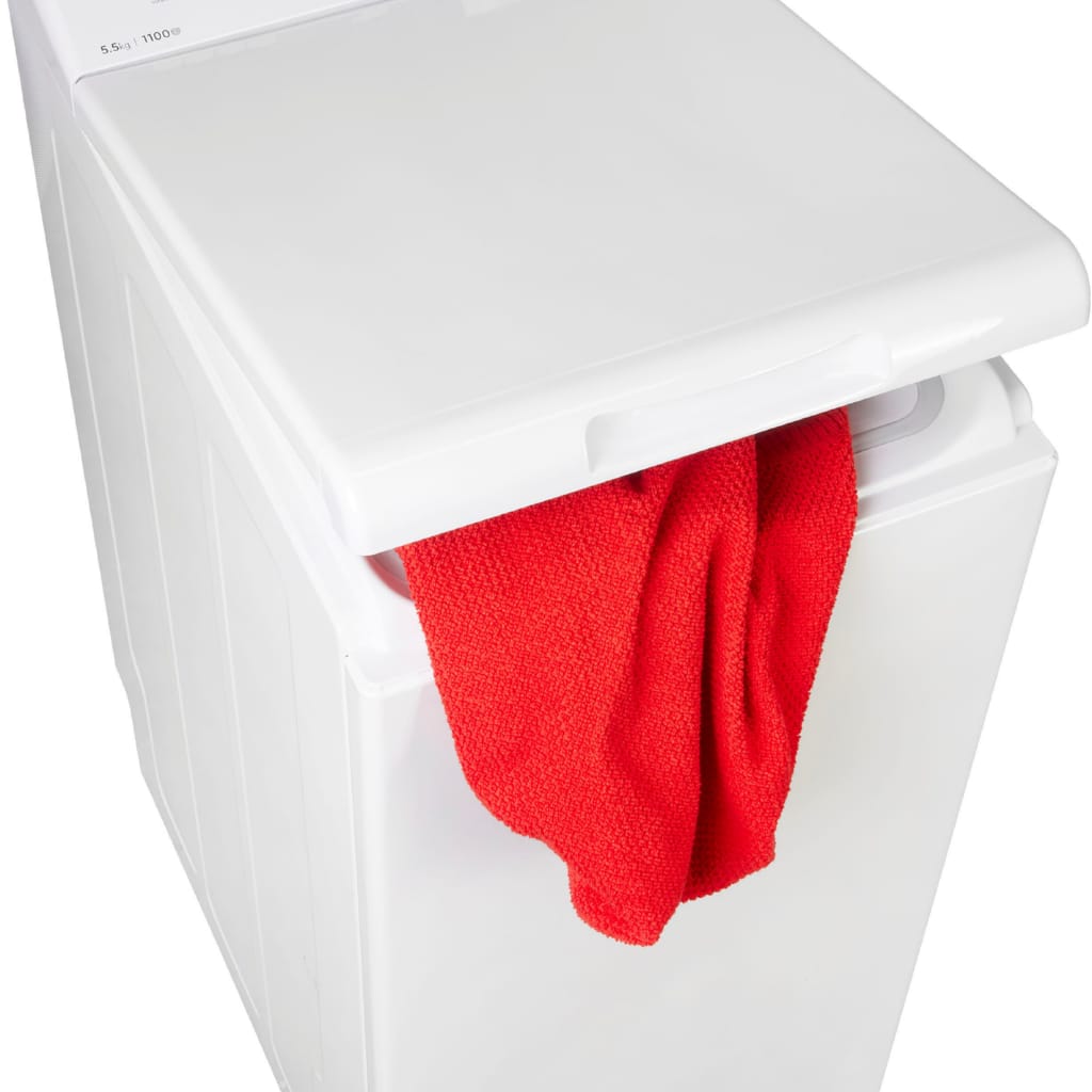 Privileg Waschmaschine Toplader PWT LC55 DE, 5,5 kg, 1100 U/min, Turn&Go, Rapid Wash, Mix 45 min. bei voller Beladung, extra Spülen
