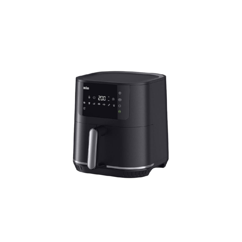 Braun Heißluftfritteuse MultiFry 5 HF 5054I BK, 6,0 Liter, 15 Kochrogramme, PFAS-frei, 2000 W, 2 in 1-Gerät: Frittieren & Backen, 2.000 Watt, digitales Display