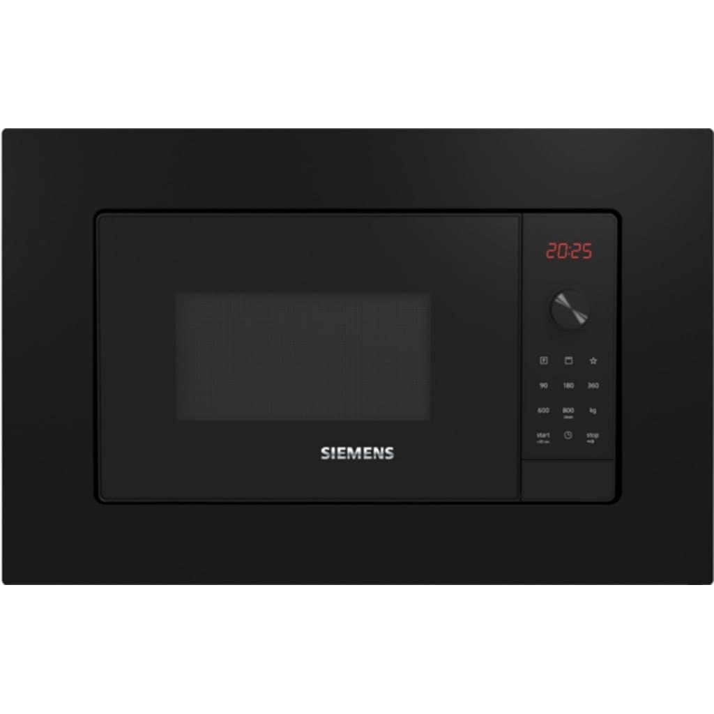 SIEMENS Mikrowelle BE623LMB3, Mikrowelle, 20 l, Grillfunktion, Seitlich öffnende Tür
