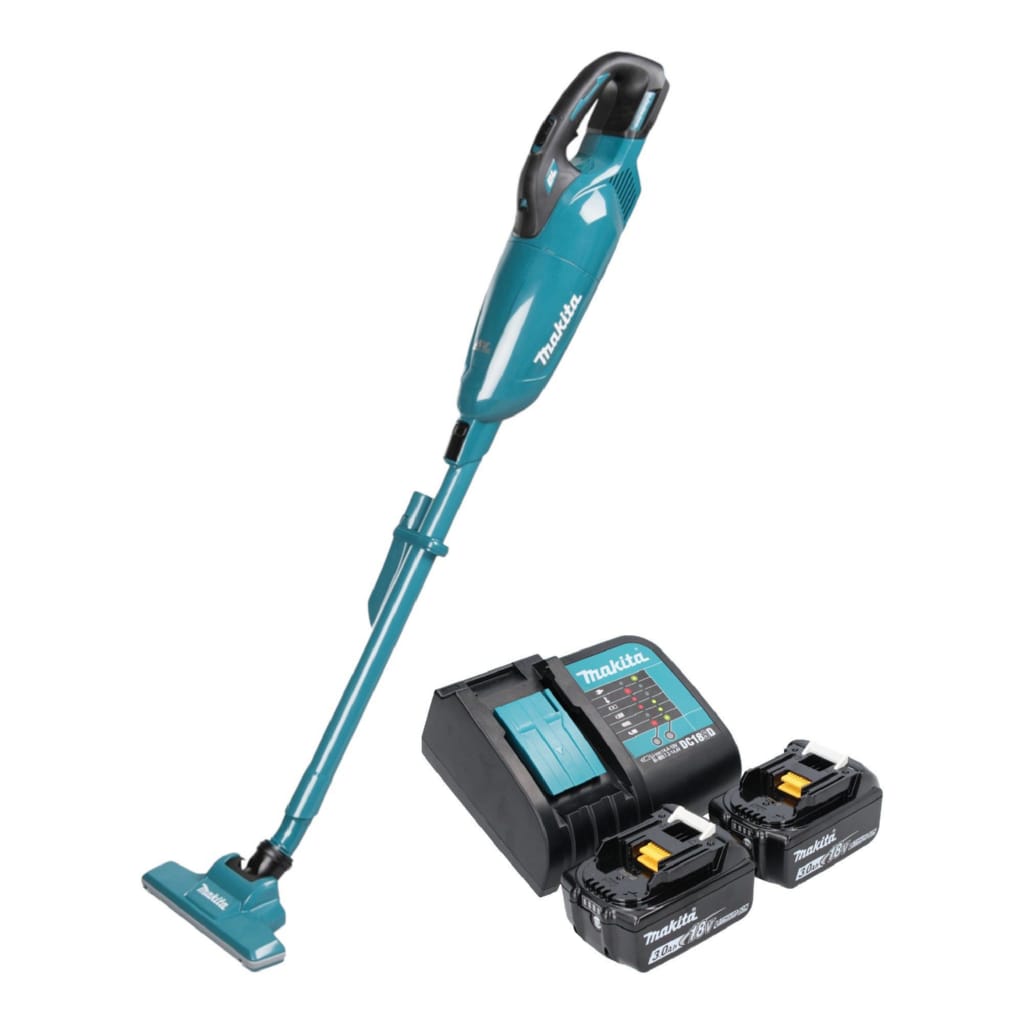 Makita Akku-Handstaubsauger DCL 283 FSF 18 V 0,73 l Brushless + 2x Akku 3,0 Ah + Ladegerät