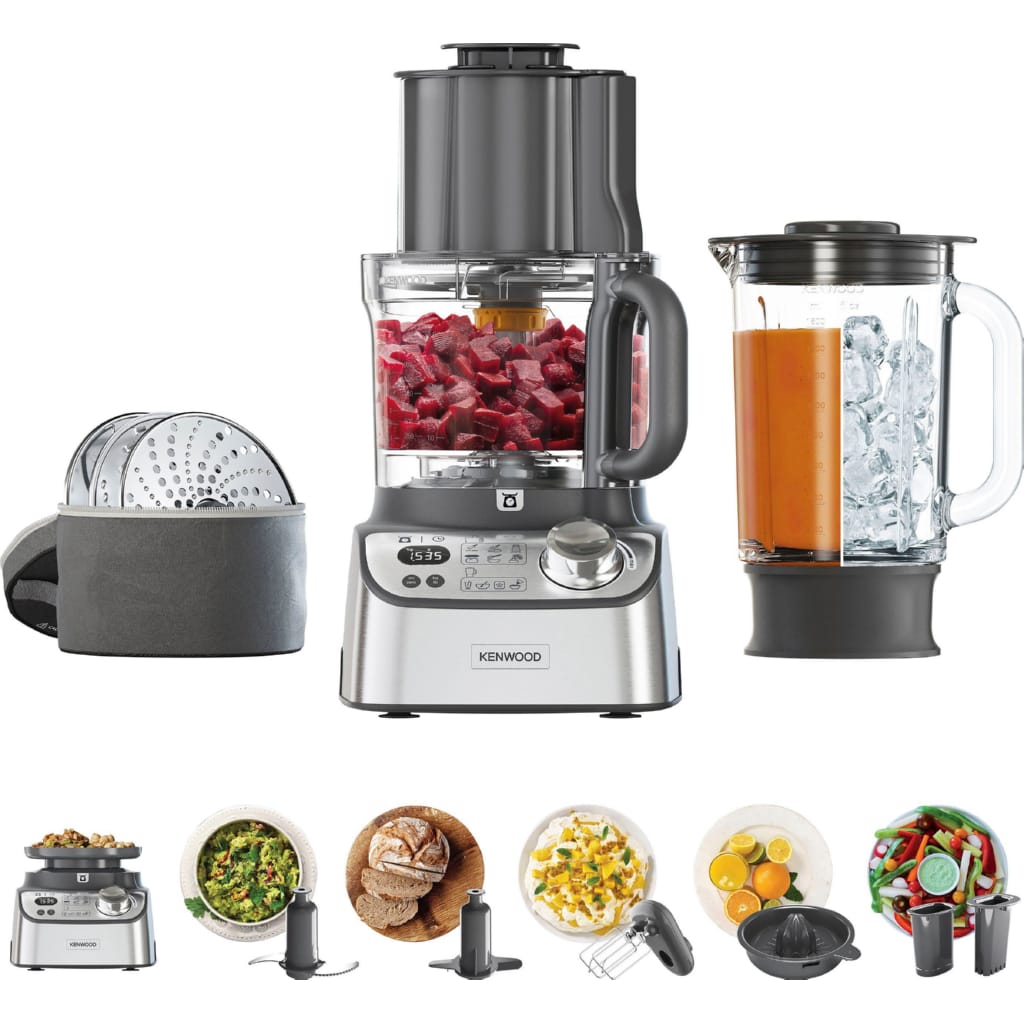 KENWOOD Küchenmaschine FDM72.990SS Multipro XL Weigh+, 1000 W, 3 l Schüssel, 1000 Watt, 3 l Arbeitsbehälter, Autograph Collection